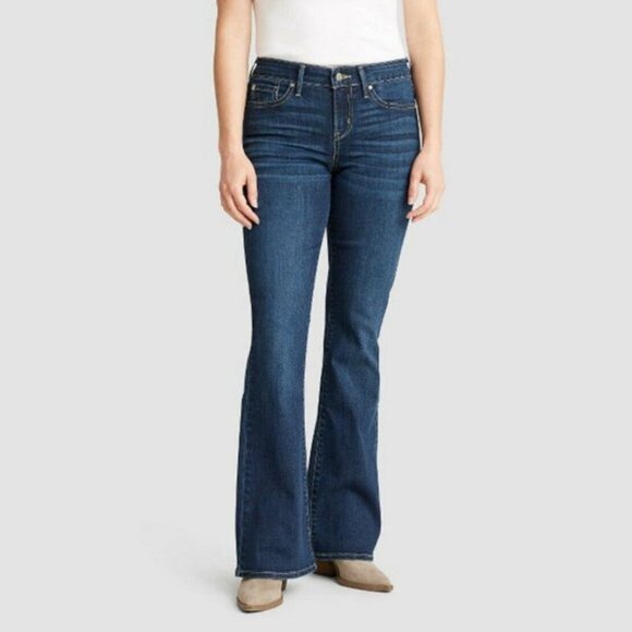 Levi Denim - Levis Denizen Womens Jeans Mid-Rise Bootcut 12M W31 L32